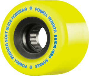 Powell Peralta SSF Snakes 69mm/82A Longboard Slide Wheels - Gelb