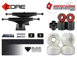 Core Skateboard Achsen Set-up 5.25. black