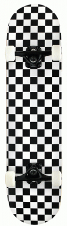 Krown Complete Skateboard Pro Checkered Black/White 8.0