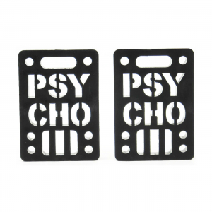 Psycho Skate Soft Risers 1/4 - black