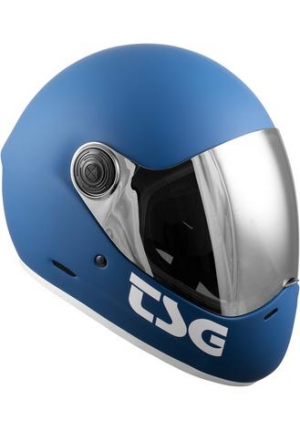 Fullface-Helmets TSG Pass Pro Solid  Matt Blau + Visor M