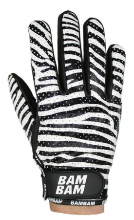 BamBam Leather Slide Gloves - M - Zebra