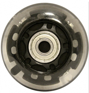 Blank Clear LED 64mm 82a Inline Skate Wheels multicolor inkl. Kugellager