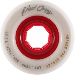 Blood Orange 65 mm Morgan Pro Model  Wheels (white/red)