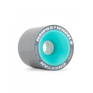 Hawgs Cheetah Dual Duro Grey/Teal Wheels 77mm 76/85a