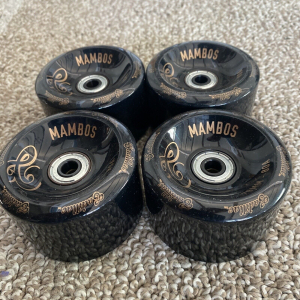 Cadillac Mambos - 70 mm - 80A - Longboard Wheels - Black/Gold