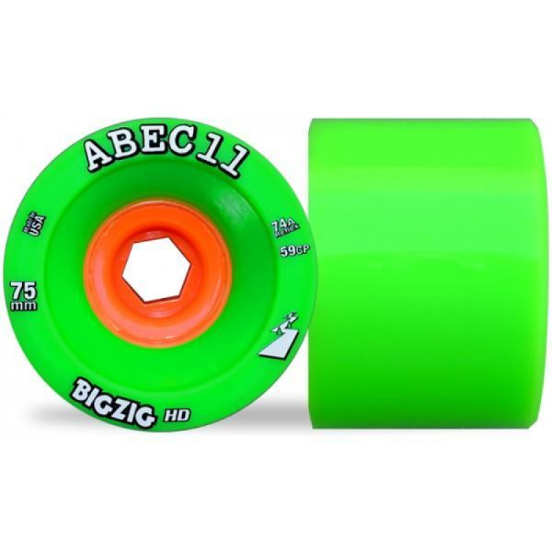ABEC11 Wheels 75mm Bigzig HD - 74A