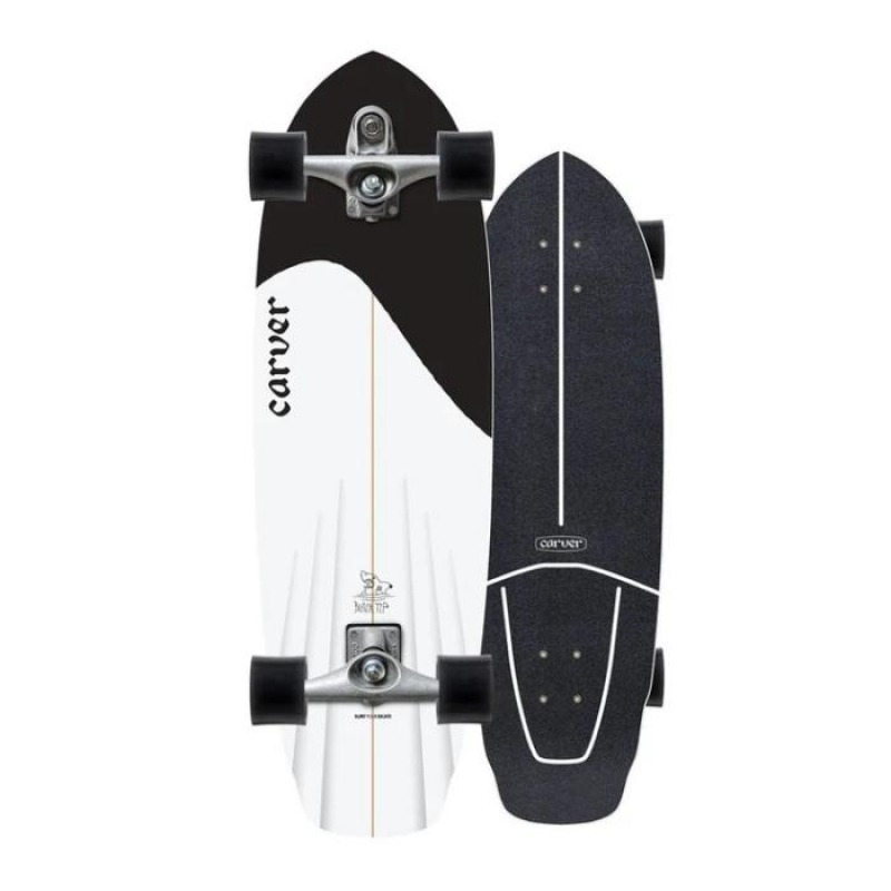 Carver Complete C7 32,5" Black Tip Surfskate