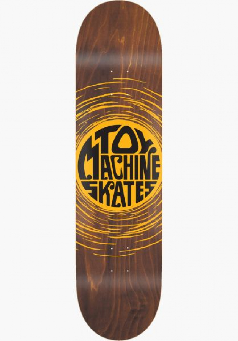 Toy Machine Skates 8.25 Deck Yellow