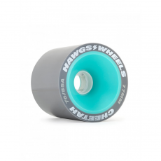 Hawgs Cheetah Dual Duro Grey/Teal Wheels 77mm 76/85a