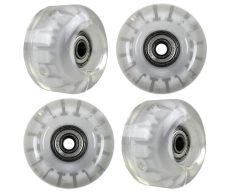 Blank Skateboard Wheels LED Clear 99a 54mm